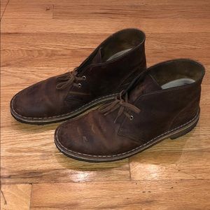 Clark’s Desert Boot in dark brown leather